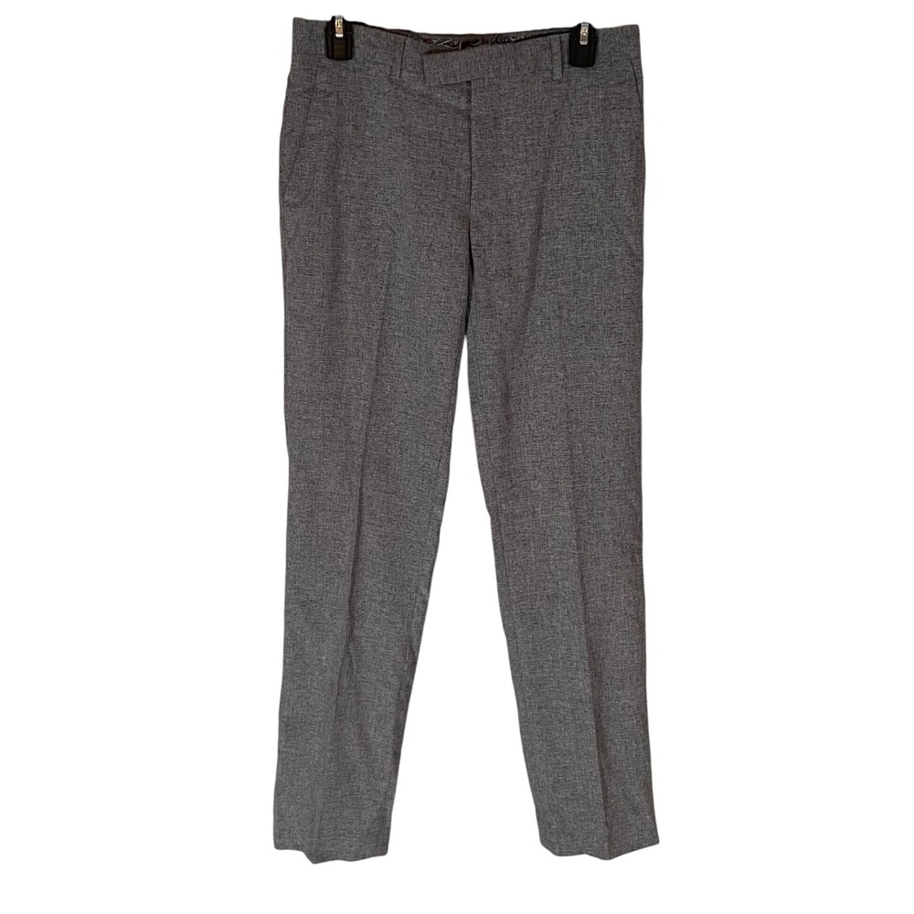 Harry Brown London Mens Grey Textured Dress Trousers Slim Fit 30R
British Style